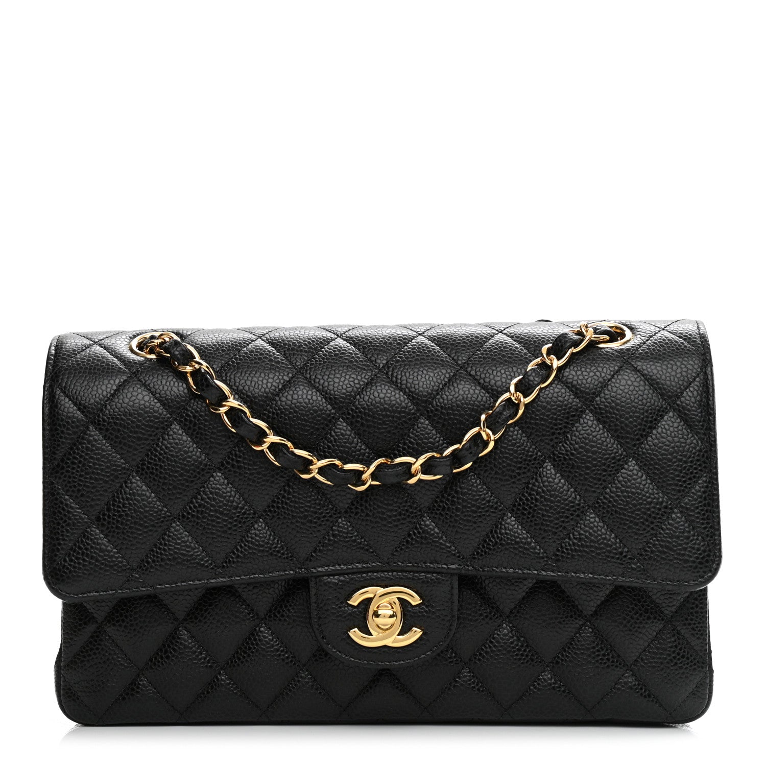 Chanel Caviar Quilted Medium Double Flap Black 1 of 9