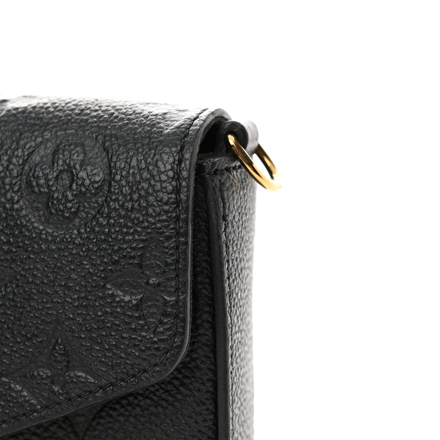 Louis Vuitton Empreinte Pochette Felicie Chain Wallet Black 16 of 17