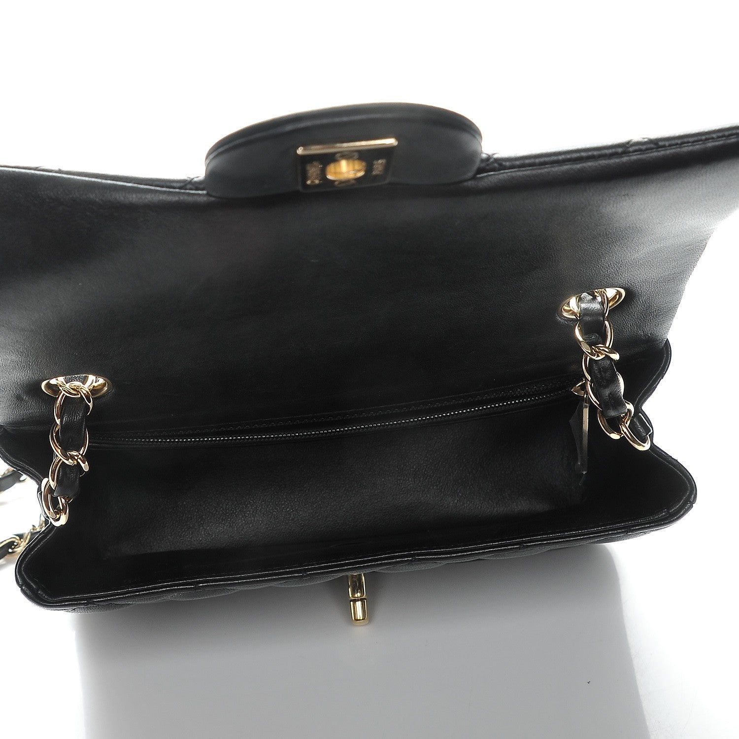 Chanel Lambskin Quilted Mini Rectangular Flap Black 5 of 8