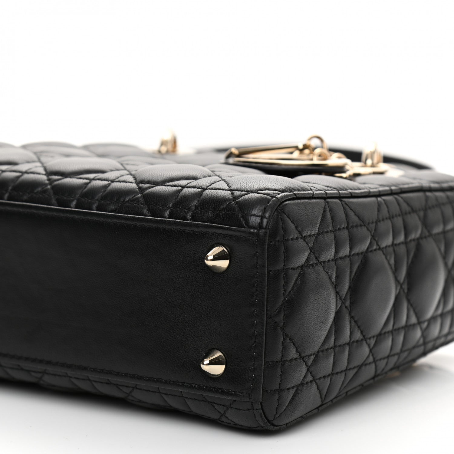 Christian Dior Lambskin Cannage Small My ABCDior Lady Dior Black 11 of 11