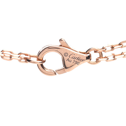 Cartier 18K Pink Gold 2 Diamond LOVE Necklace 4 of 5