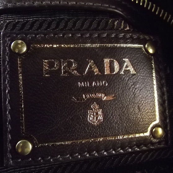 Prada Nappa Gaufre Hobo Caffe Brown 7 of 8