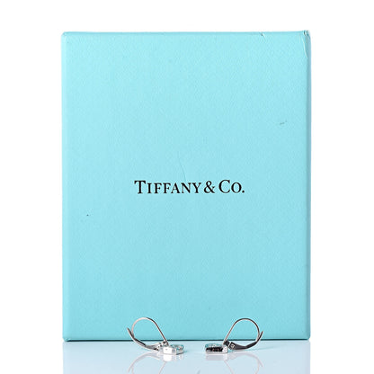 Tiffany Platinum Diamond Heart Drop Earrings 5 of 5