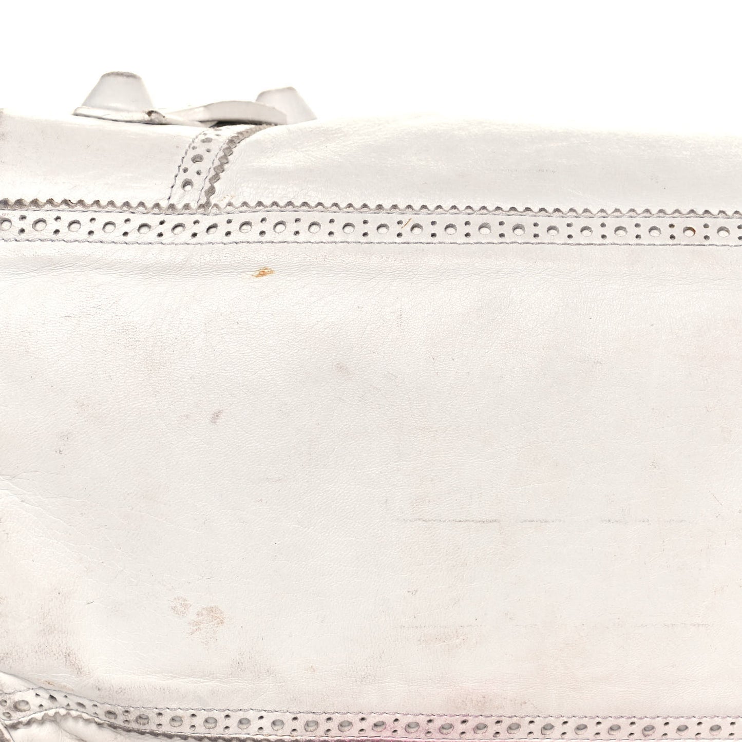 Agneau Giant Brogues Hardware Mid Day White