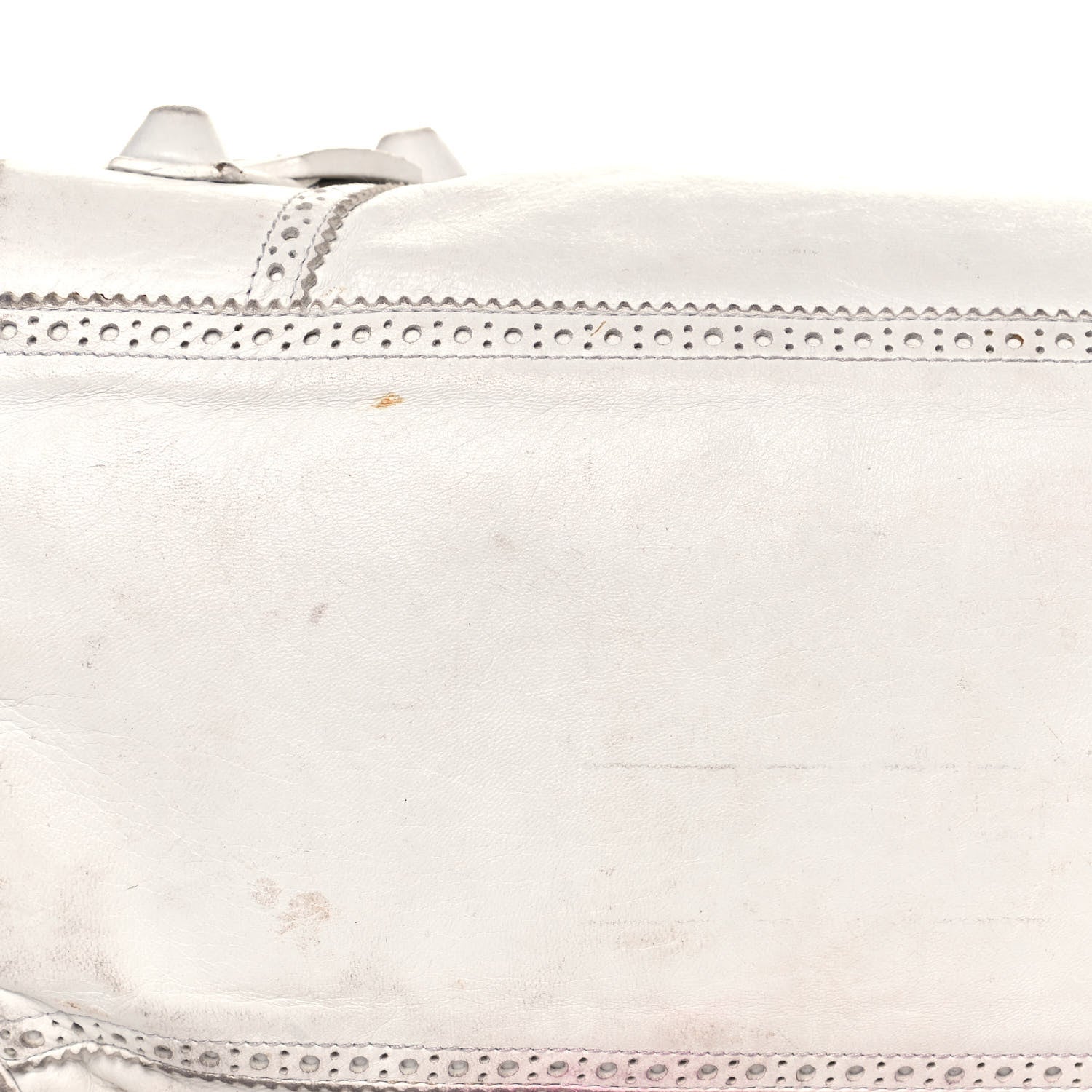 Balenciaga Agneau Giant Brogues Hardware Mid Day White 28 of 29