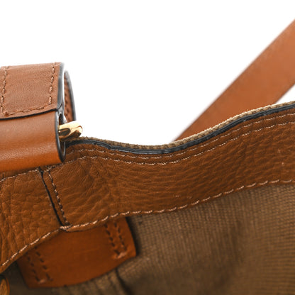 Burberry Canvas Mega Check Mini Ashby Tassel Crossbody Saddle Brown 13 of 14