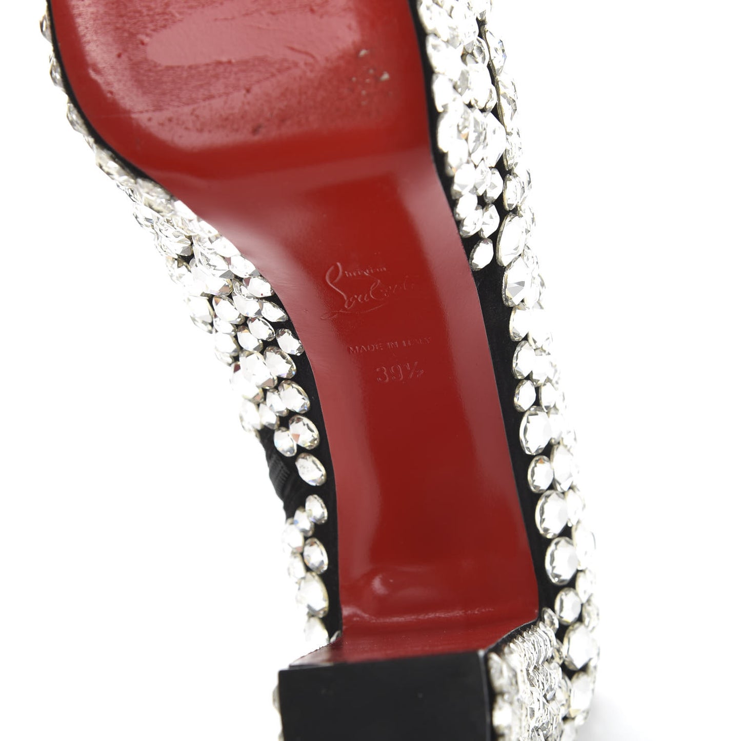 Veau Velours Strass Roxxxy 110 Ankle Boots 39.5 Crystal