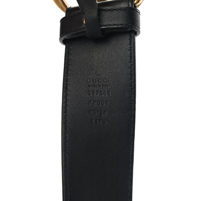 Gucci Calfskin Double G 40mm Belt 85 34 Black 3 of 8