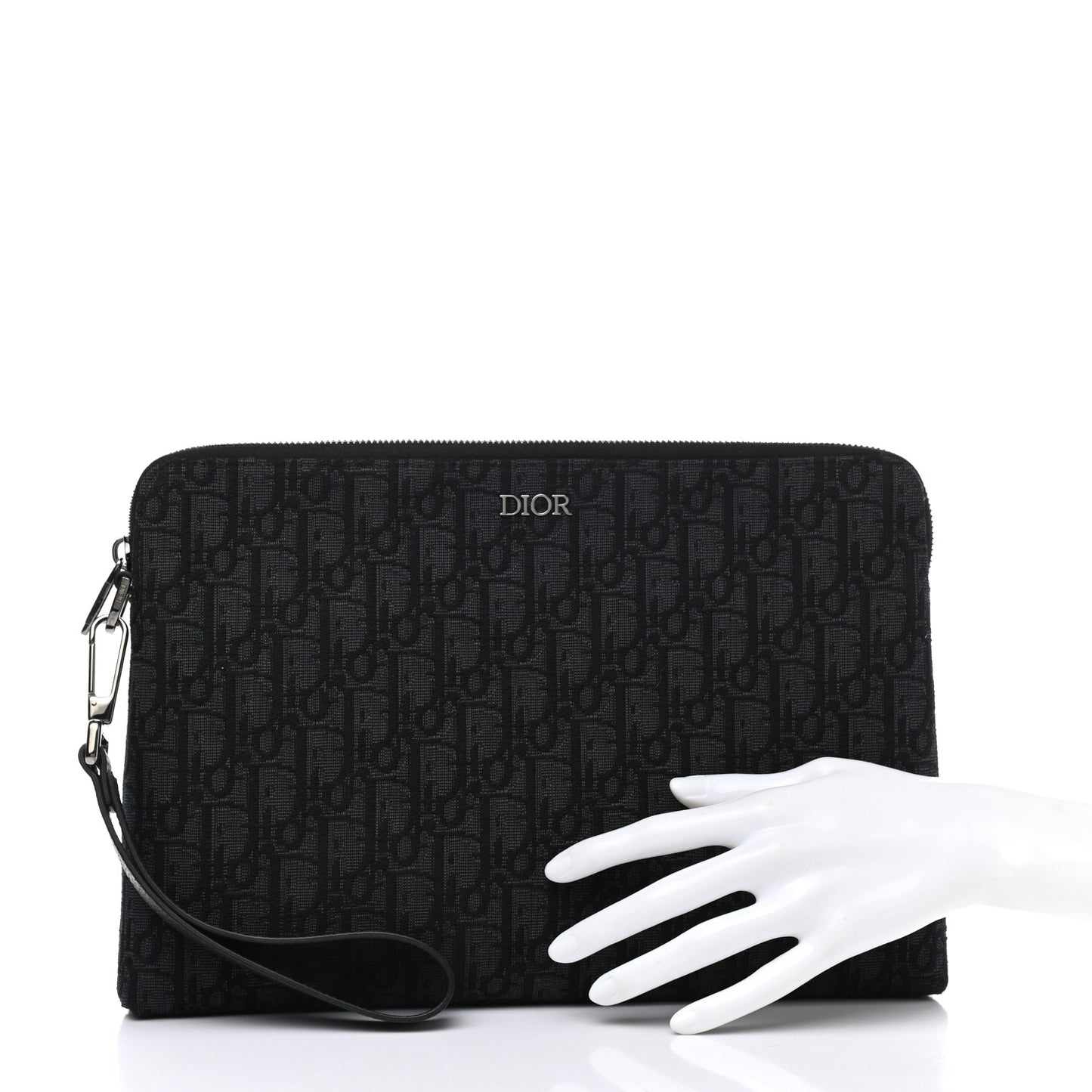 Oblique Jacquard Triangle Case Black Multicolor
