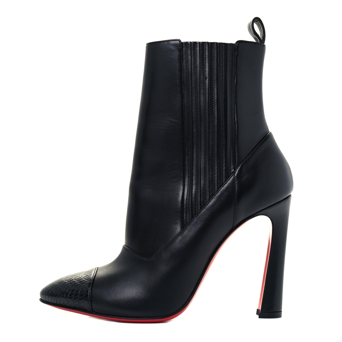 Calfskin Shine Me In The 90s 85 Ankle Boots 38 Black