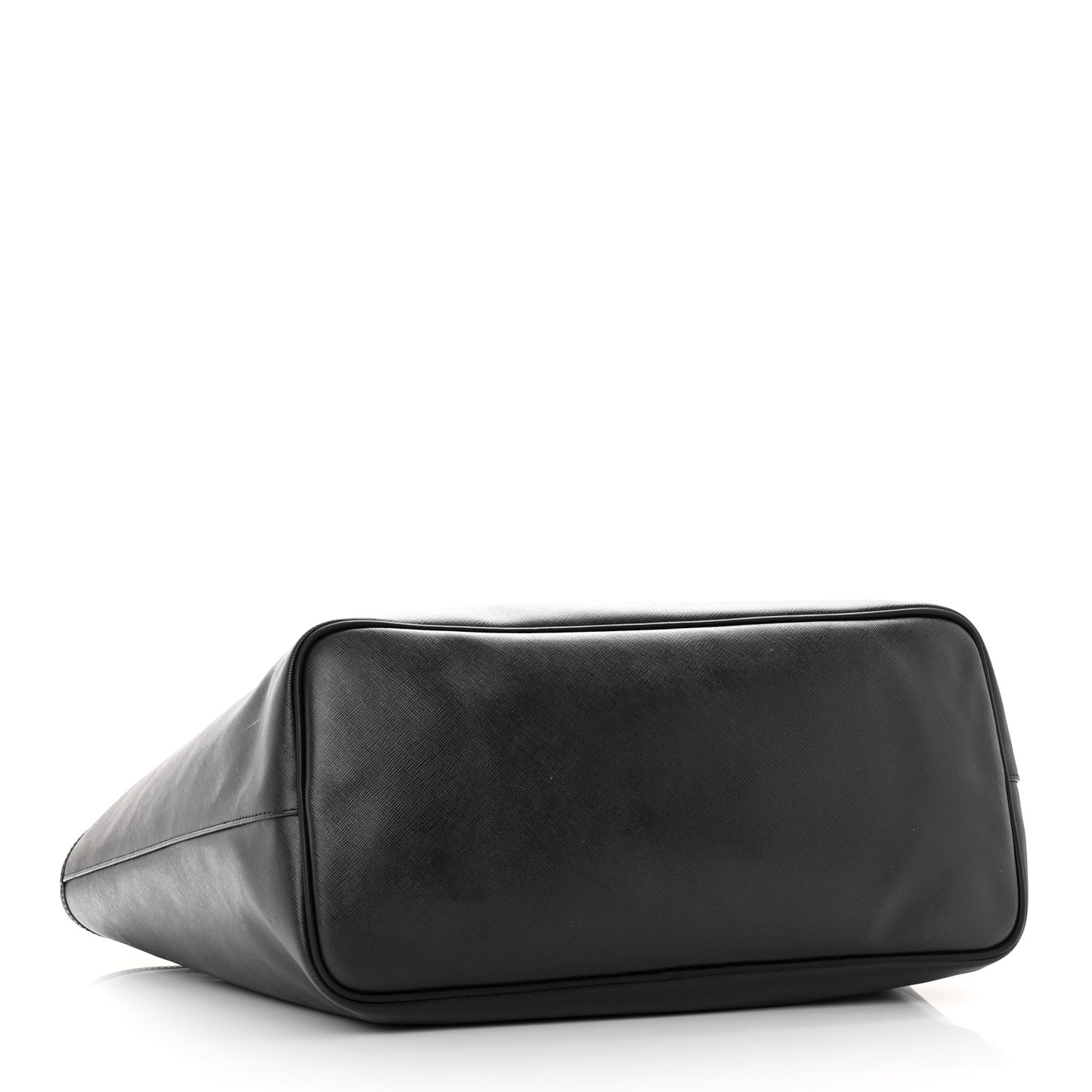 Textured Coated Canvas Rottweiler Print Large Antigona Tote Black