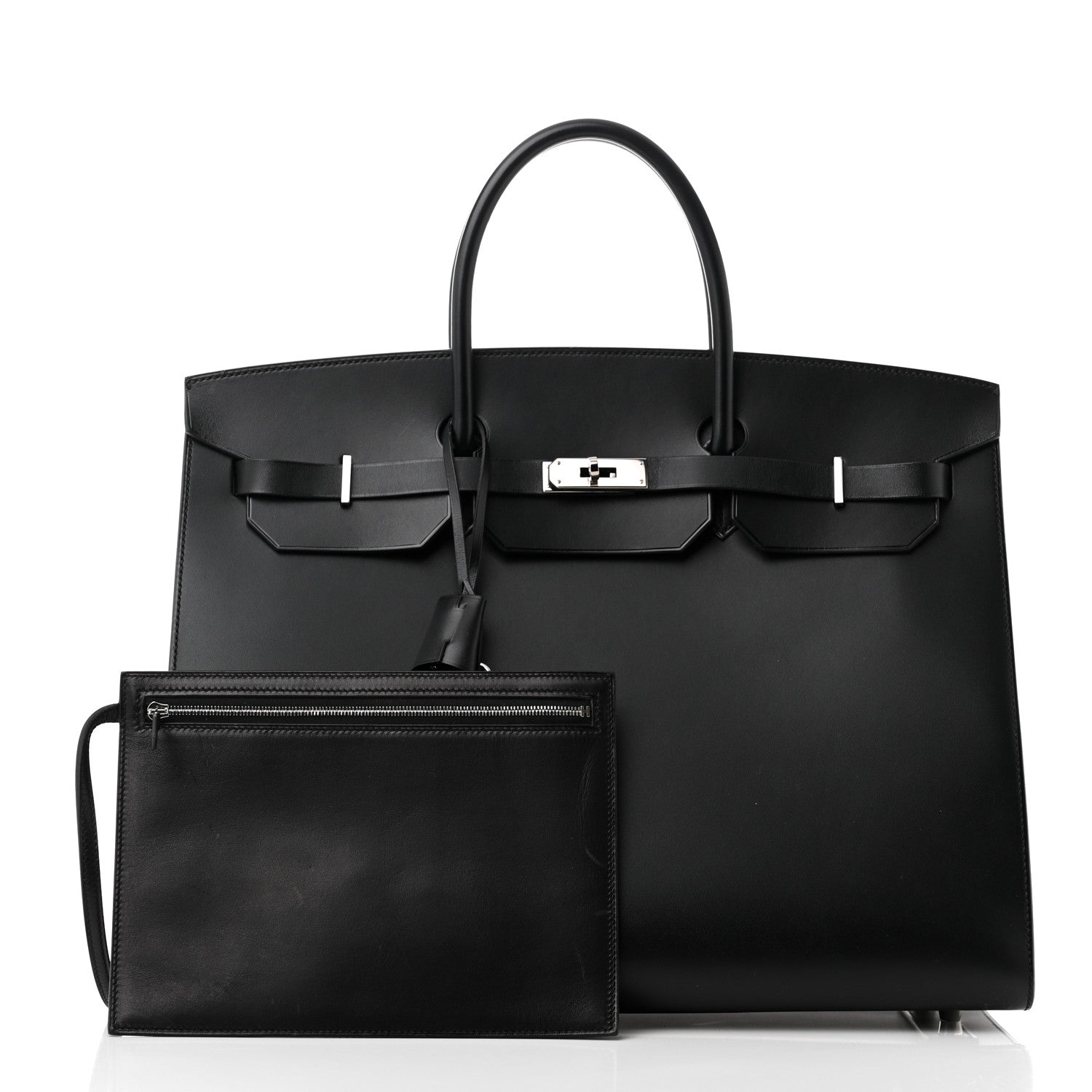 Hermes Vache Hunter Birkin Sellier 40 Black 3 of 16