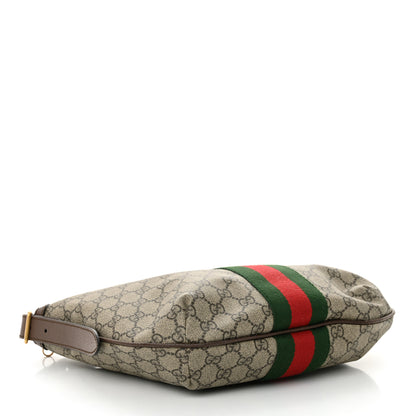 Gucci GG Supreme Monogram Web Small Ophidia Half Moon Hobo Brown 4 of 10