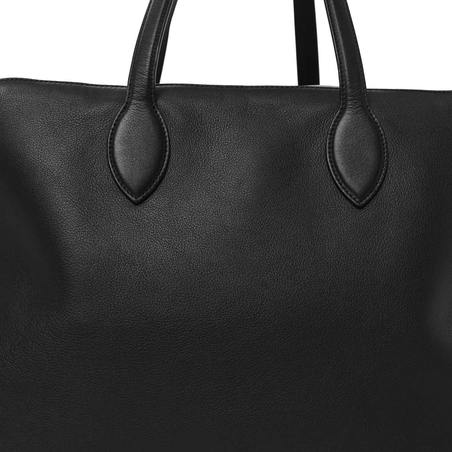 Khaite Pebbled Calfskin Large Maeve Weekender Bag Black 7 of 9