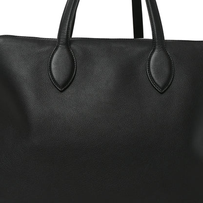 Khaite Pebbled Calfskin Large Maeve Weekender Bag Black 7 of 9