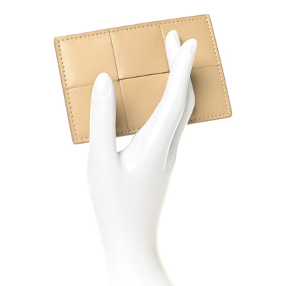 Bottega Veneta Nappa Intreccio Cassette Credit Card Holder Porridge 2 of 7