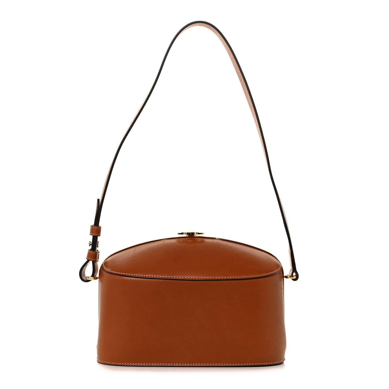 Celine Natural Calfskin Triomphe Lunch Box Tan 1 of 9