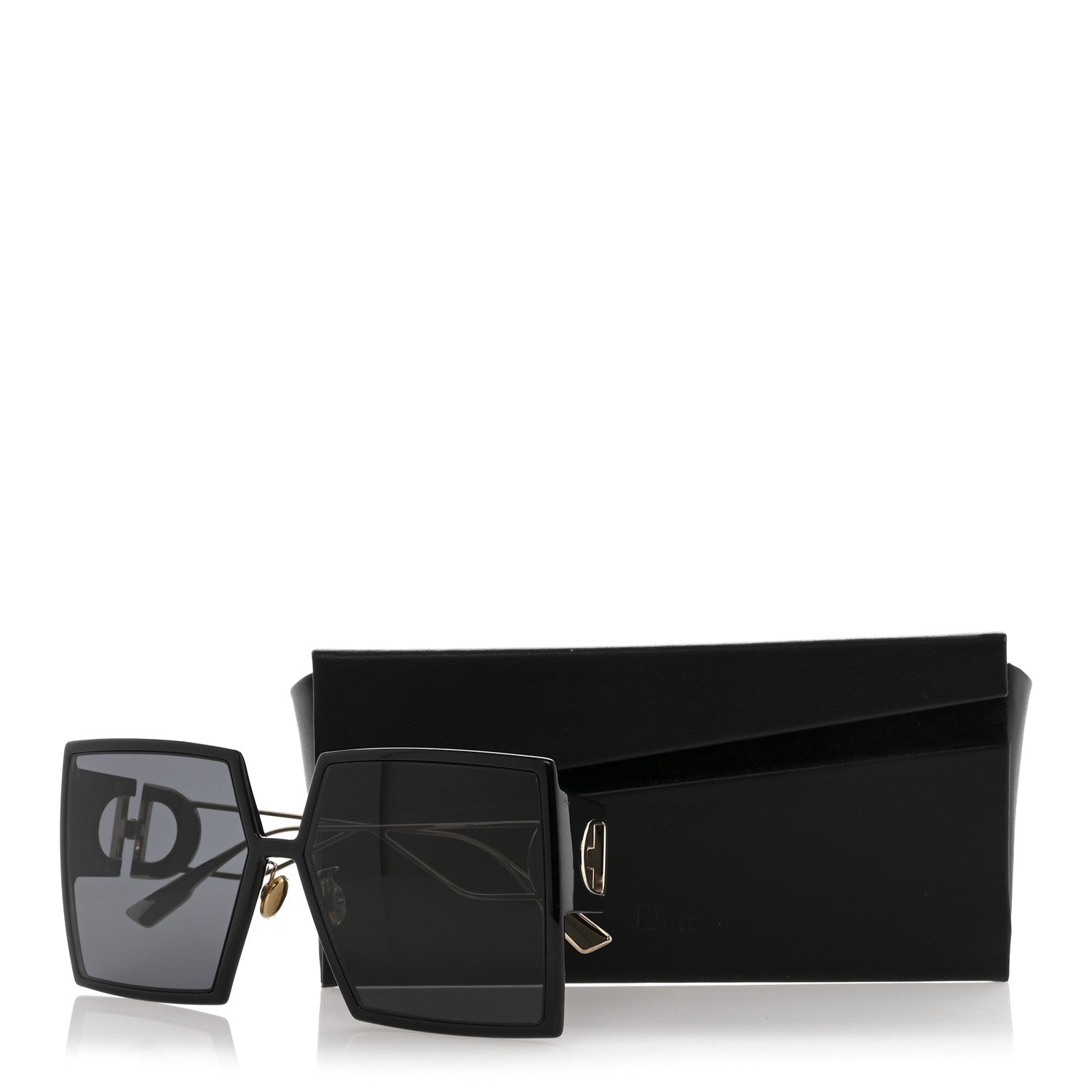 Christian Dior Acetate Square 30 Montaigne Sunglasses Black 7 of 7