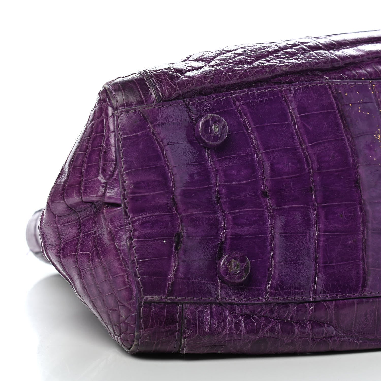 Nancy Gonzalez Crocodile Tote Purple 9 of 10