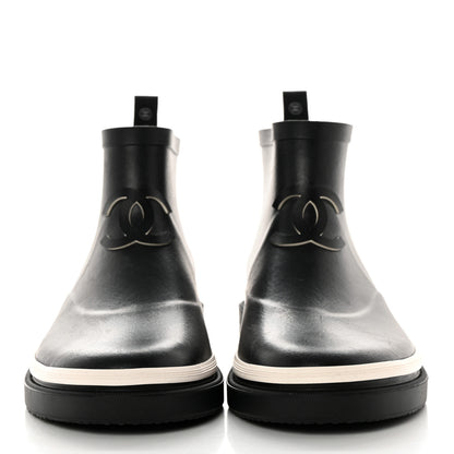 Chanel Caoutchouk CC Short Boots 40 Black 2 of 9