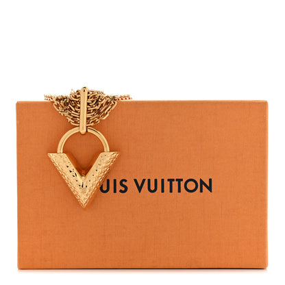 Louis Vuitton Essential V Guilloche Choker Gold 7 of 7