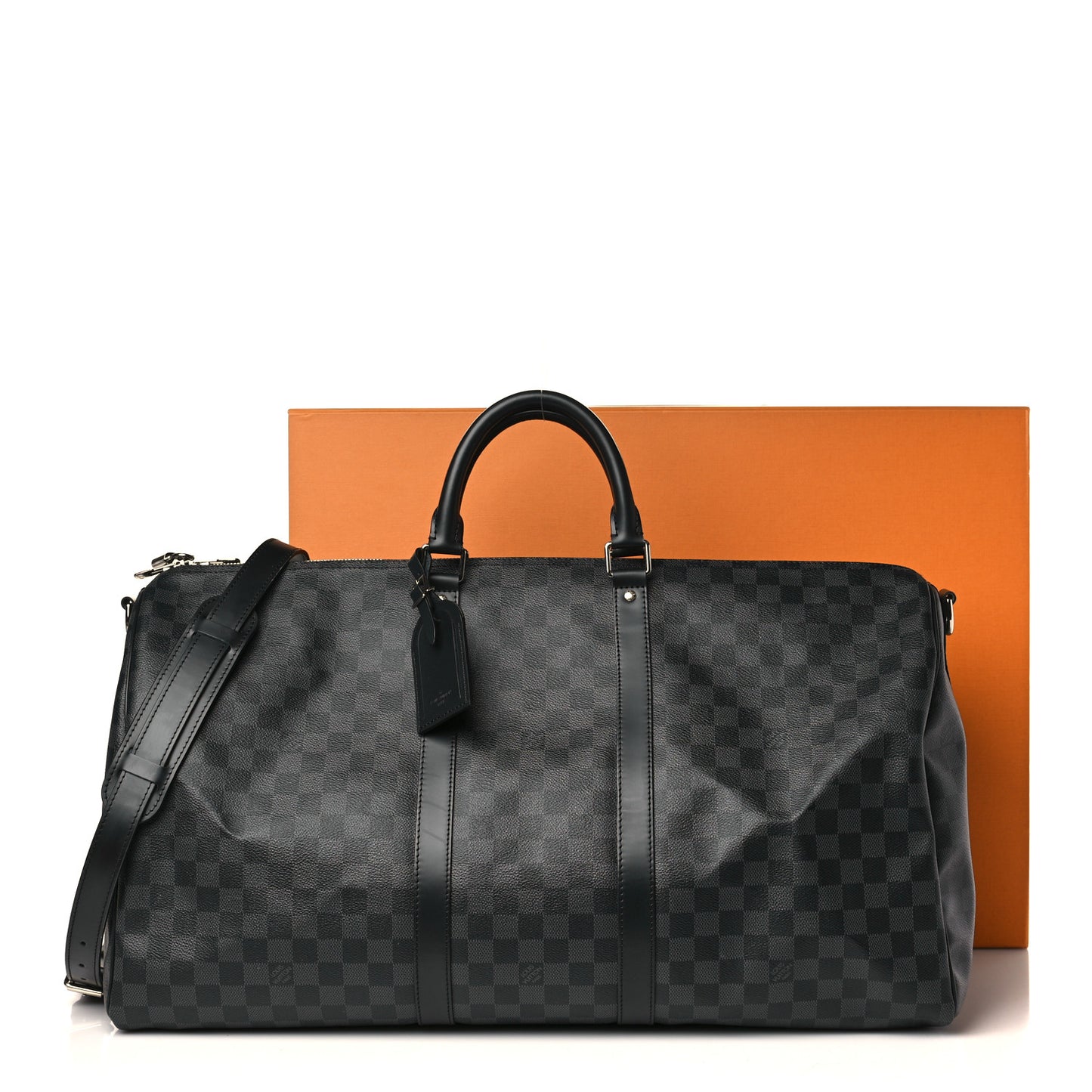 Damier Graphite Keepall Bandouliere 55