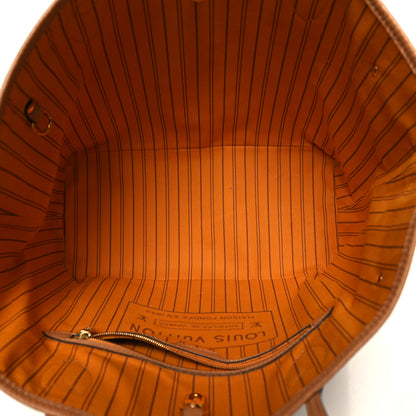 Louis Vuitton Damier Azur Braided Neverfull MM Orange 5 of 9