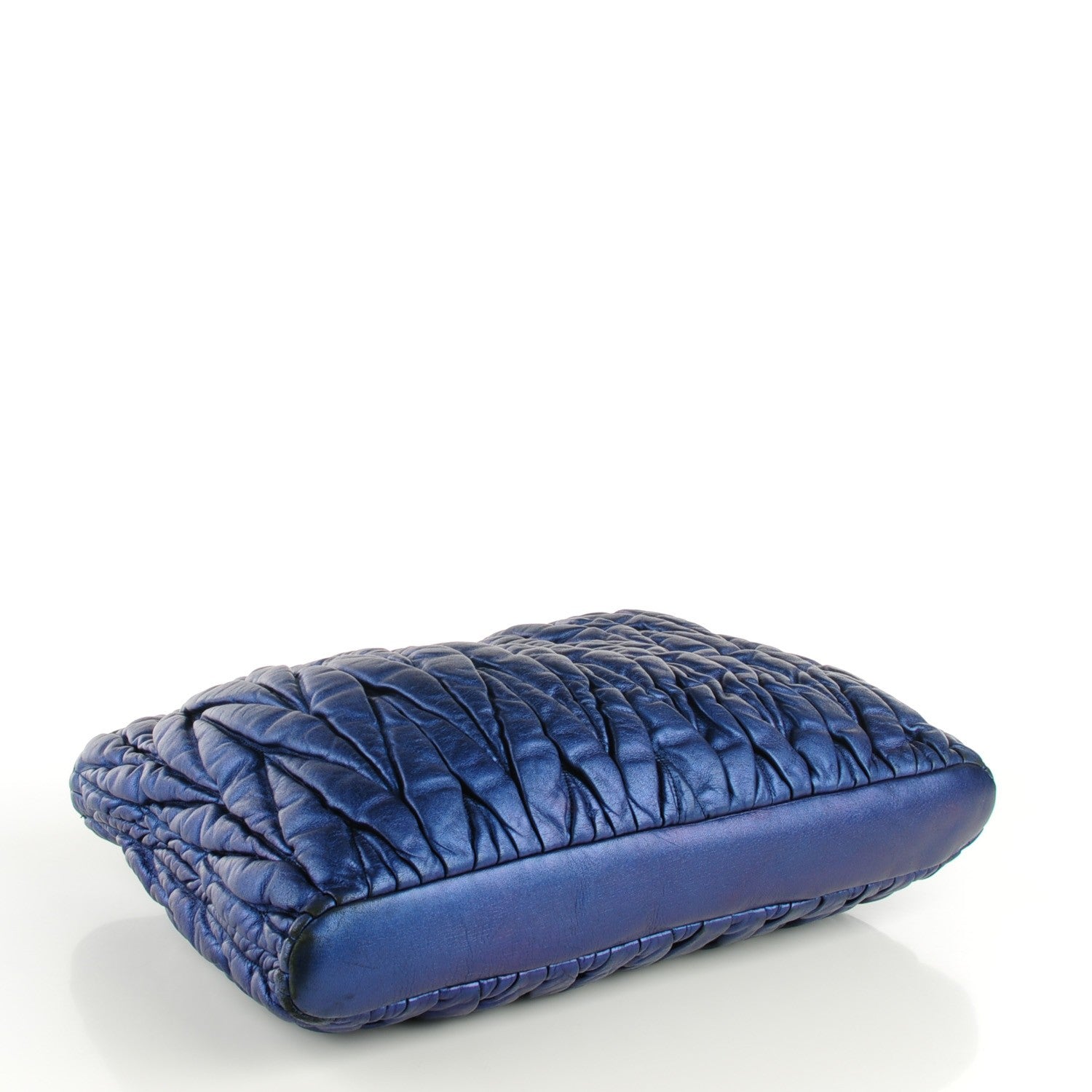 Miu Miu Nappa Matelasse Tote Blue 4 of 8