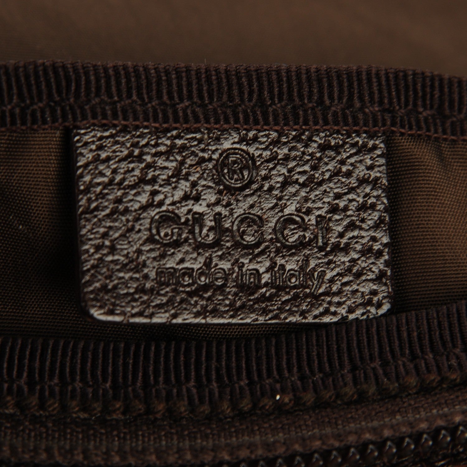 Gucci Monogram Natural Pigskin Large Diaper Bag Beige Ebony Cocoa Dark Chocolate 6 of 7