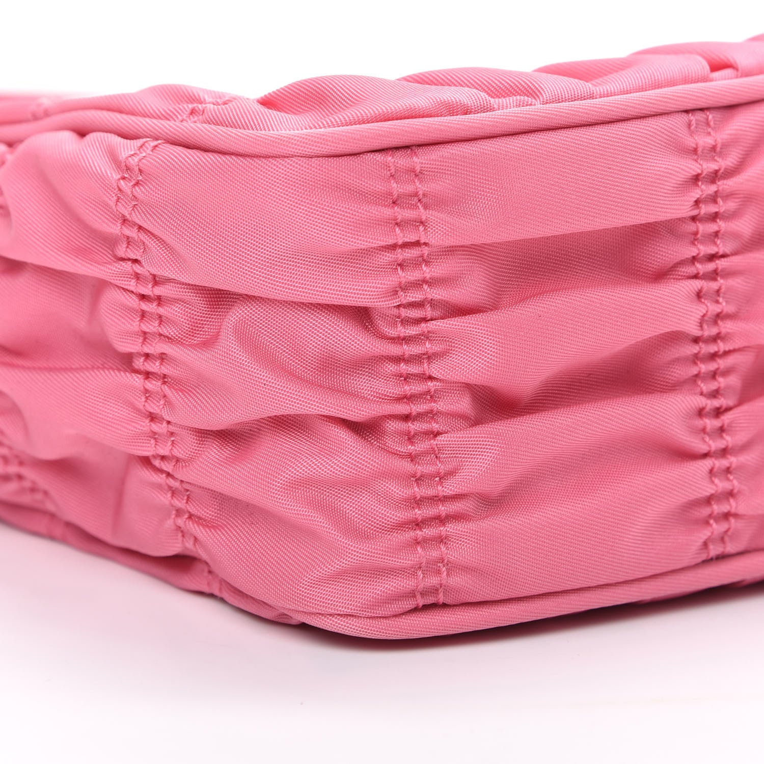Prada Tessuto Nylon Gaufre Shoulder Bag Begonia 8 of 9