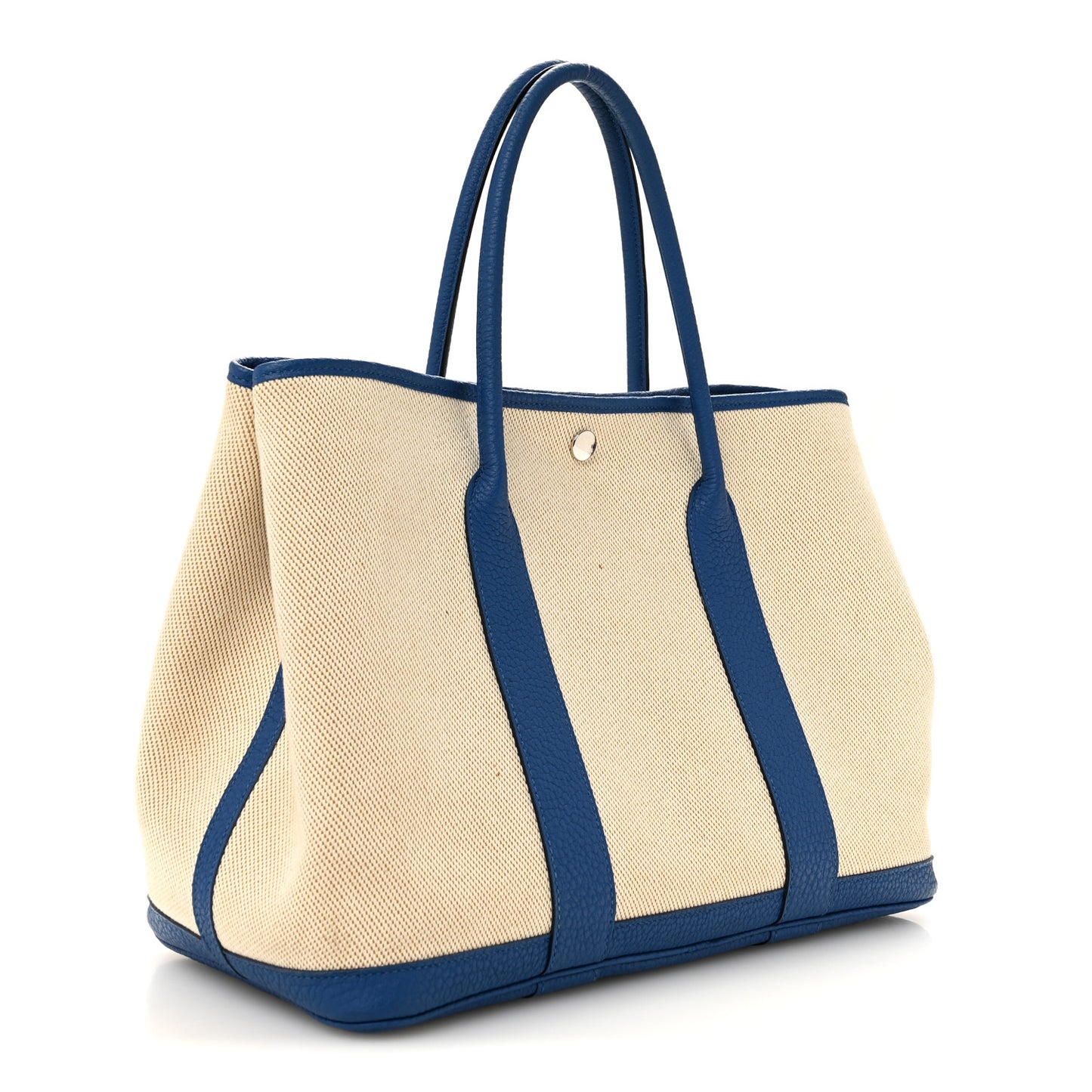 Twill H Negonda Garden Party 36 MM Tote Ecru Desert Bleu France