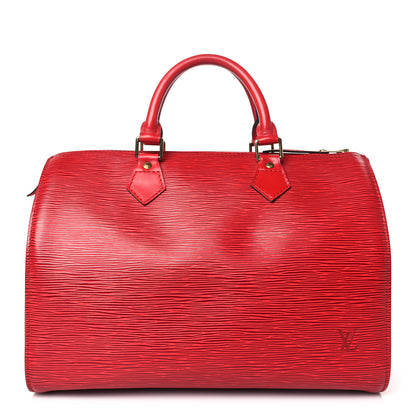 Louis Vuitton Epi Speedy 30 Castillan Red 1 of 10