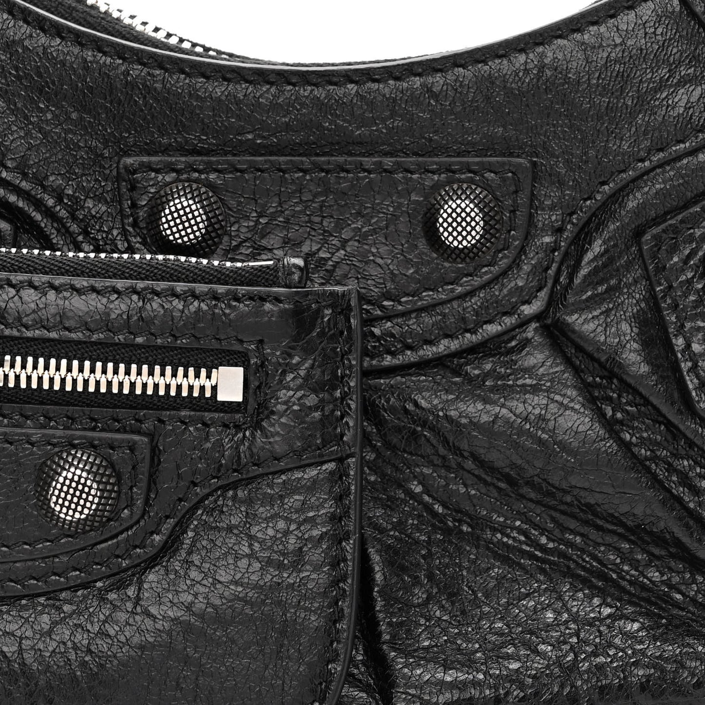 Agneau Arena Le Cagole Shoulder Bag XS Black