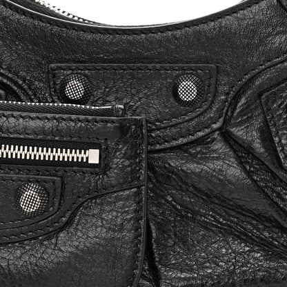 Balenciaga Agneau Arena Le Cagole Shoulder Bag XS Black 8 of 10