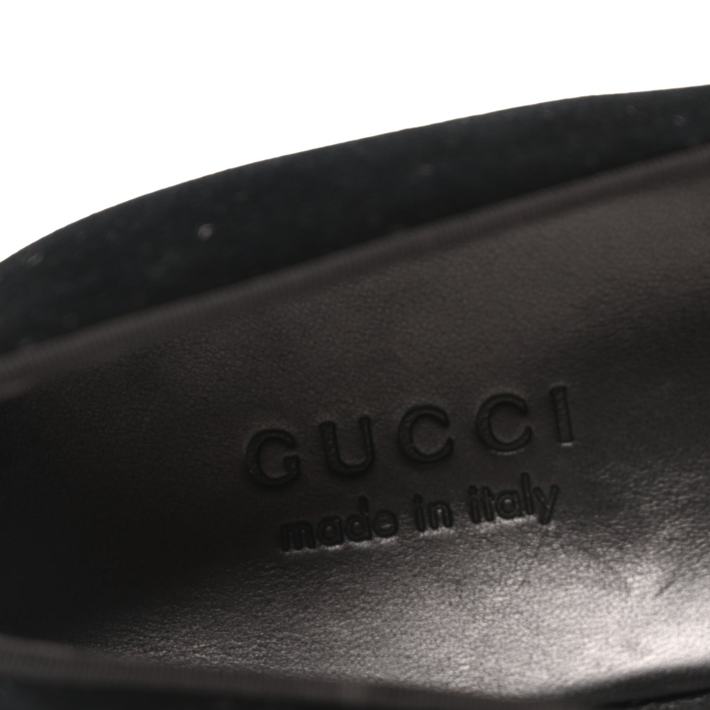 Velvet Embroidered Mens Loafers 8 Black