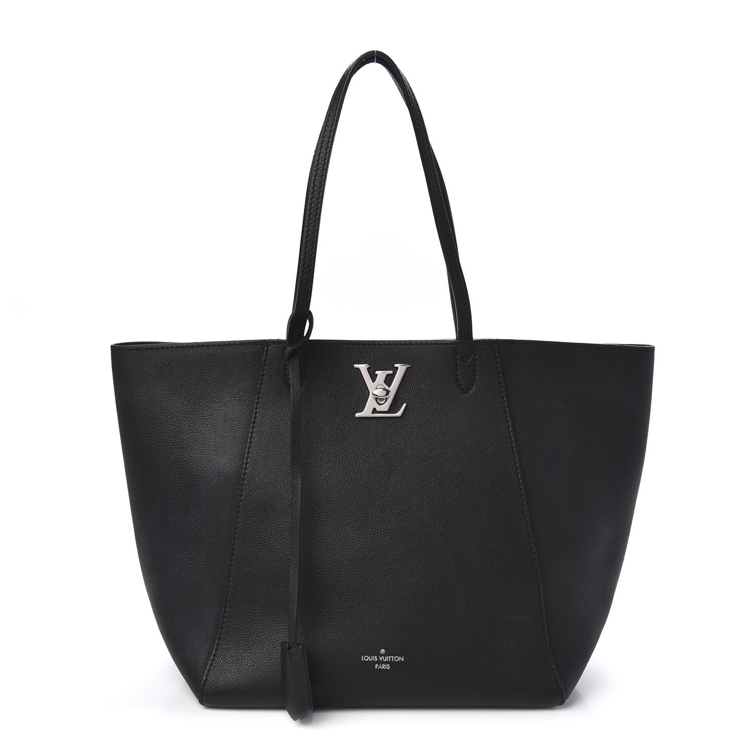 Louis Vuitton Calfskin Lockme Cabas Black 1 of 12