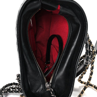 Chanel Aged Calfskin Quilted Small Gabrielle Hobo Black 5 of 12