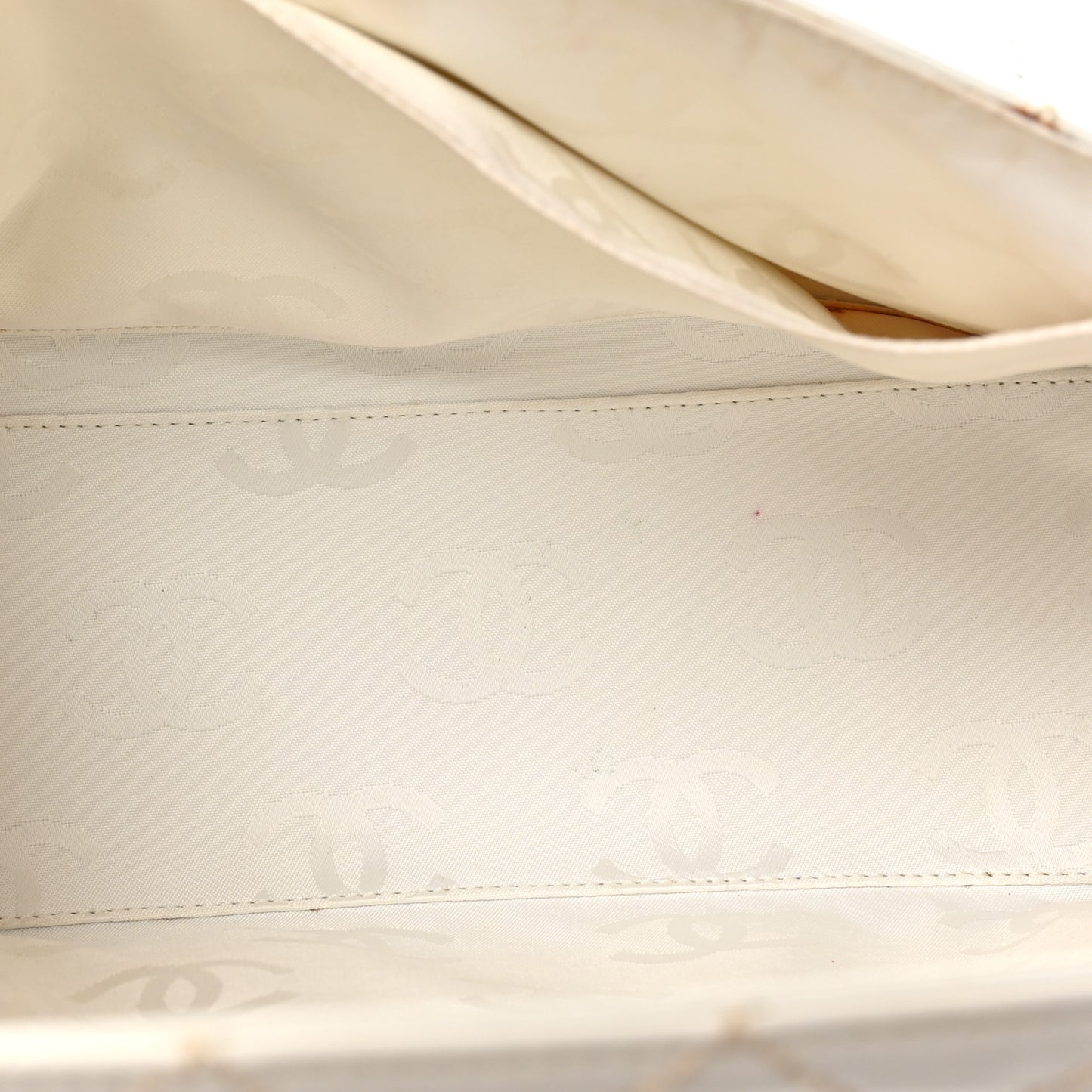 Calfskin Wild Stitch Shoulder Bag White