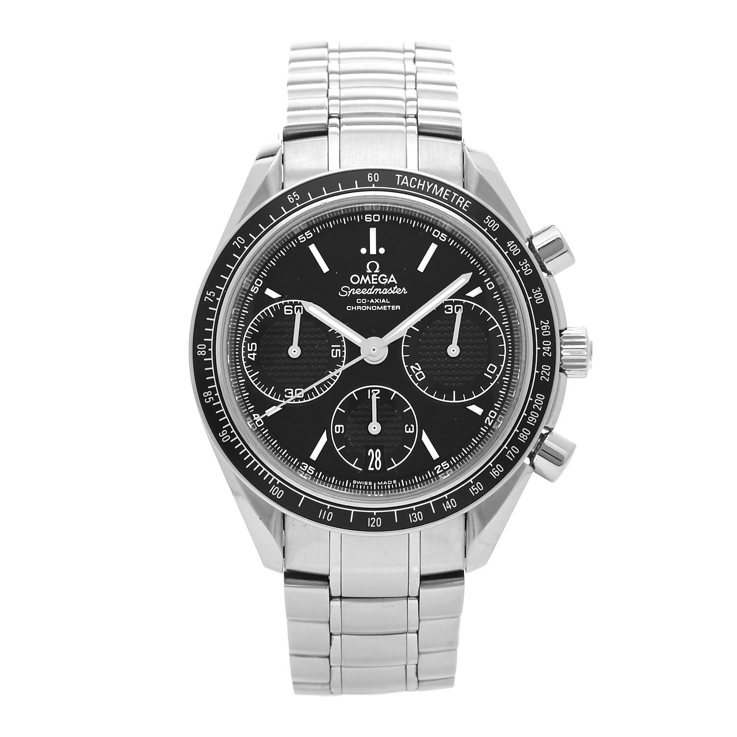Omega Stainless Steel 40mm Speedmaster Racing Co-Axial Chronograph Automatic Watch Black 326.30.40.50.01.001 1 of 5