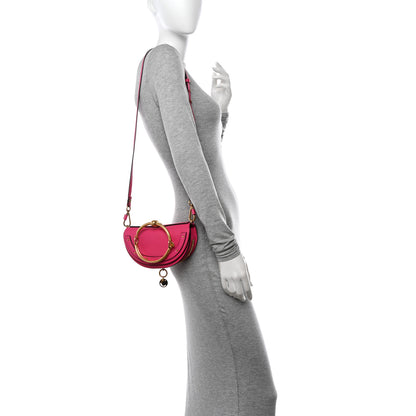 Chloe Calfskin Small Nile Bracelet Minaudiere Bag Fuchsia Rose 2 of 11