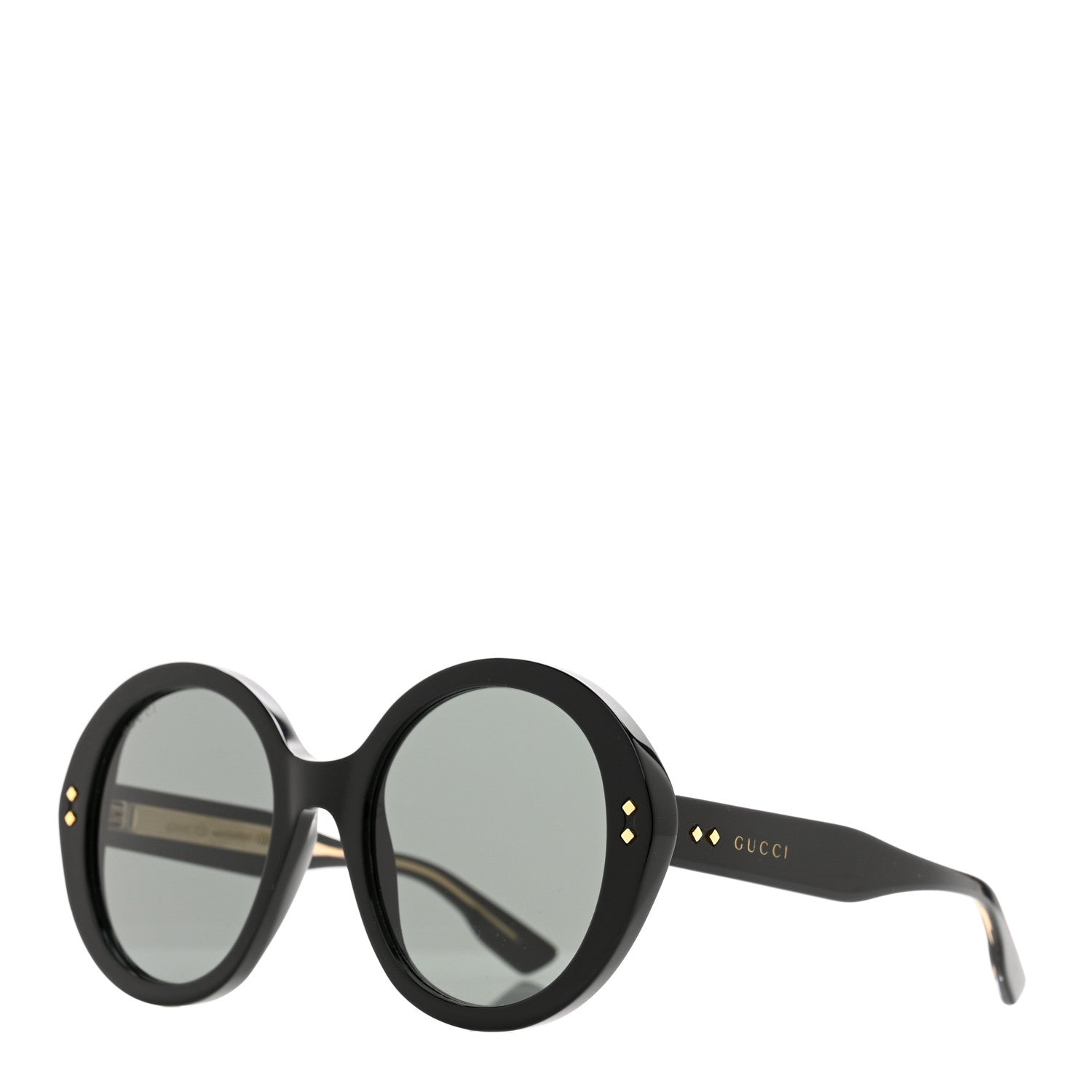 Gucci Acetate Round Sunglasses GG1081S Black 1 of 7
