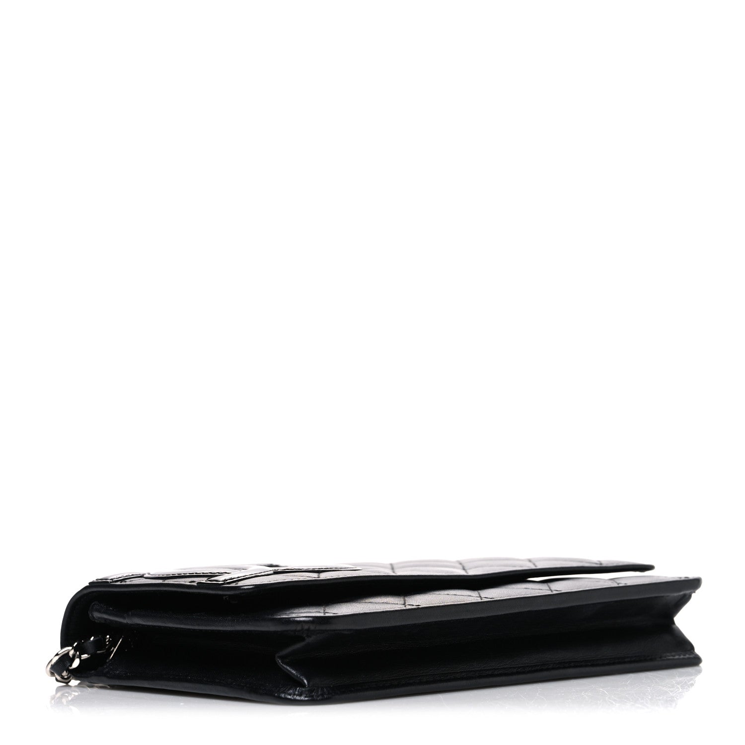 Chanel Calfskin Quilted Cambon Wallet on Chain WOC Black 4 of 11