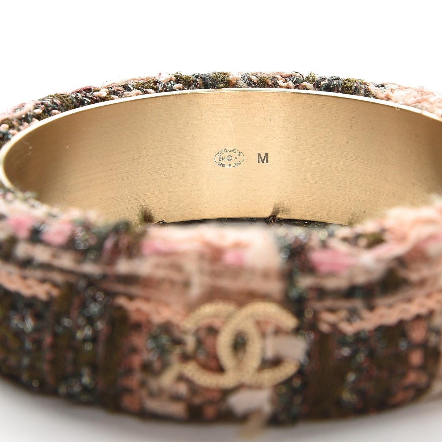 Tweed CC Wide Bangle M Multicolor