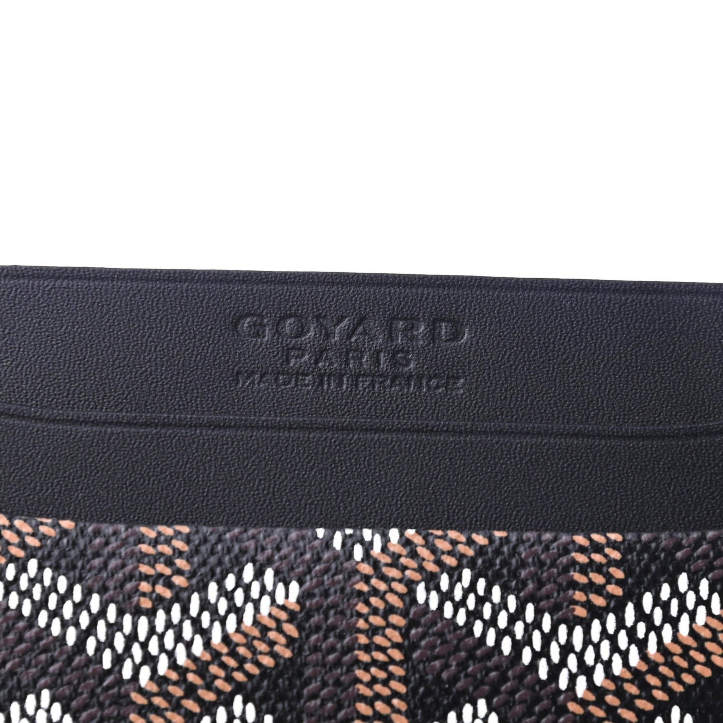 Goyardine Saint Sulpice Card Holder Black