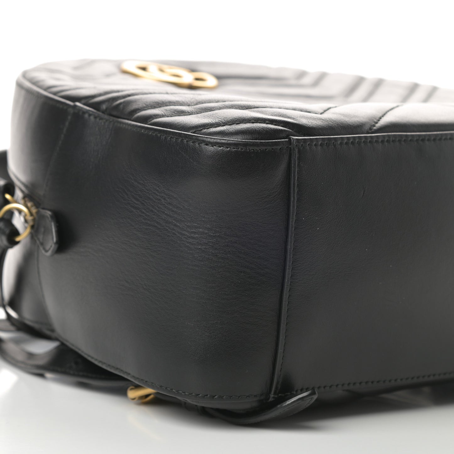 Calfskin Matelasse GG Marmont Backpack Black