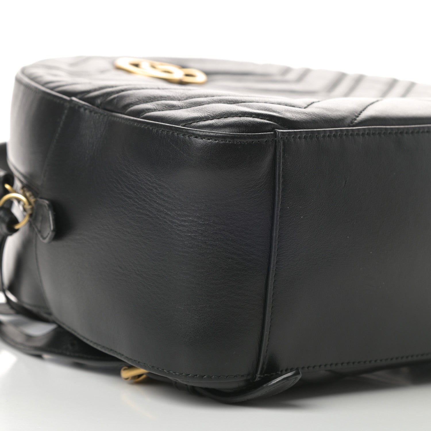 Gucci Calfskin Matelasse GG Marmont Backpack Black 9 of 13