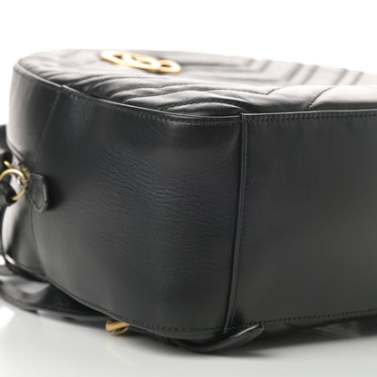 Gucci Calfskin Matelasse GG Marmont Backpack Black 9 of 13