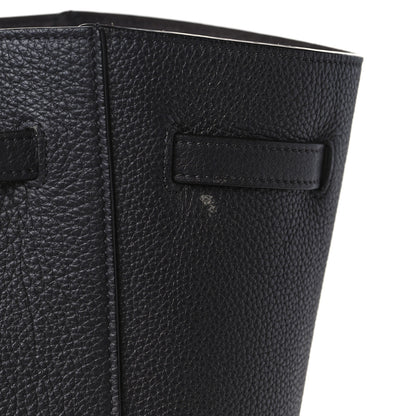 Celine Soft Grained Calfskin Small Belt Cabas Phantom Navy 8 of 8