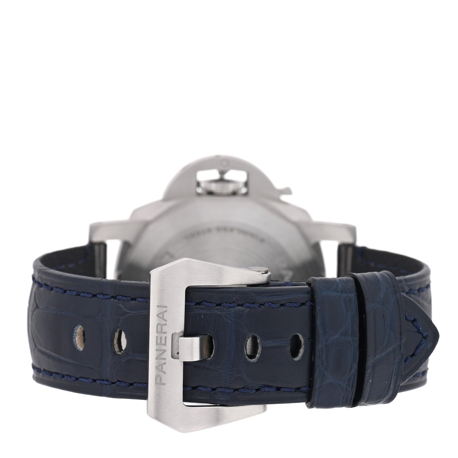 Panerai Stainless Steel Alligator 40mm Luminor Quaranta Automatic Watch Blue PAM01370 Blue 3 of 5