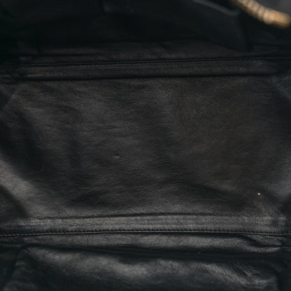 Celine Smooth Calfskin Tweed Tartan Mini Luggage Midnight 5 of 16